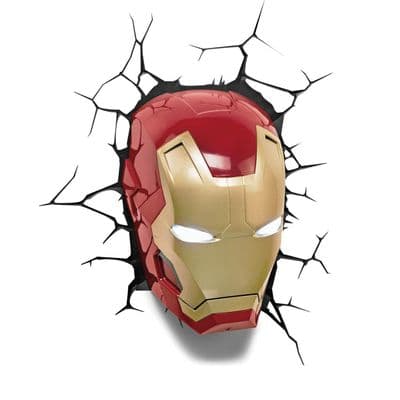 Iron Man 3 Face Marvel 3D LED Light