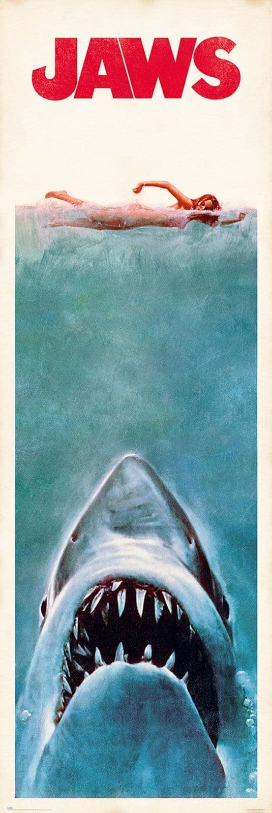 ssur サー　シルクスクリーン　JAWS ポスター Jaws Movie Door door size 53x158 cm Poster | Buy it now