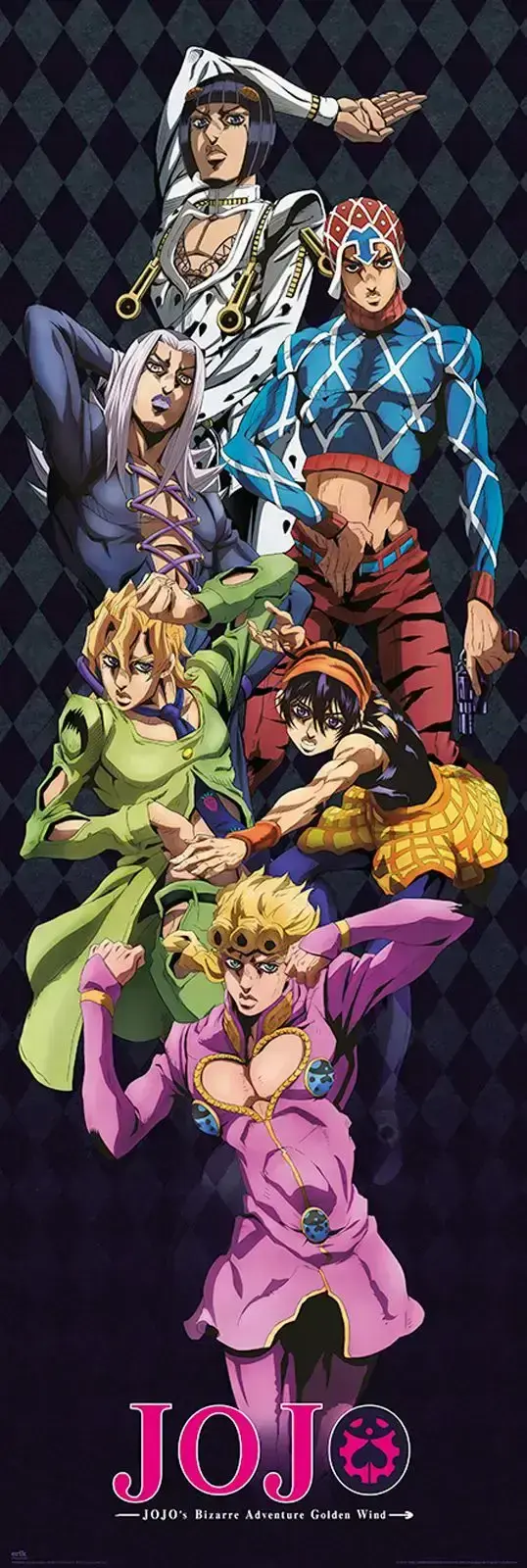 Jojos Bizarre Adventure door size 53x158 cm Poster | Buy it now