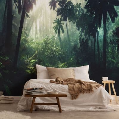 Jungle Bedroom Rainforest photo wallpaper 312x219 cm