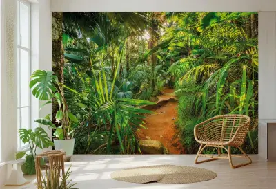 Jungle Photo Wallpaper Botanical Decor 368x254cm