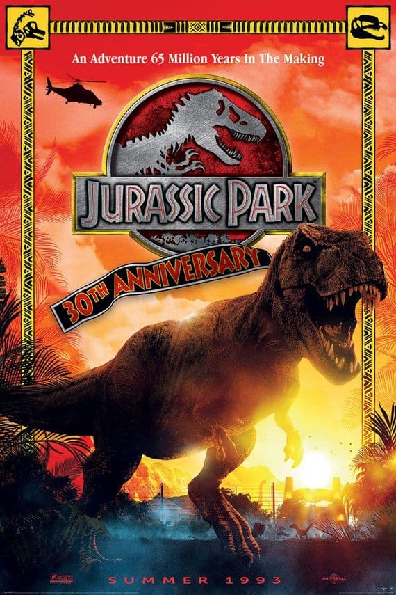 Jurassic Park (30th Anniversary) 61x91,5cm gaming Poster | Buy it now