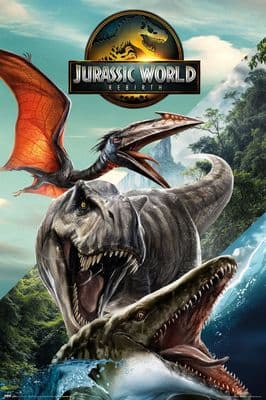 Jurassic World Rebirth Poster 61x91,5cm Teen Bedroom Art