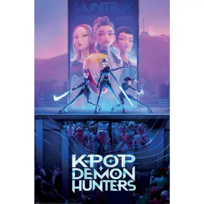 K-Pop Demon Hunters Large Poster 24x36 inch | 61x91,5 cm Teens Room