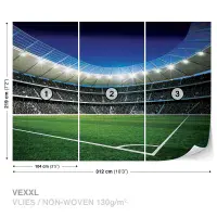 Boy's and Girl's Bedroom Soccer Photo Wallpapers  | Buy it online