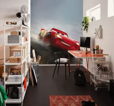 Kids bedroom Wallpaper Mural Disney and Pixar Cars Shine