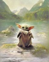 The Mandalorian Grogu kids bedroom wallpaper 200 x 250 cm | Shop online