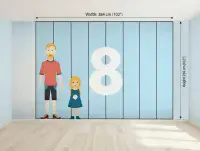 Kids World Map wall mural wallpaper 260 x 384 cm | Shop Online