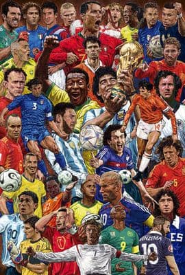 Legendary Footballers Poster 61x91.5cm Large size