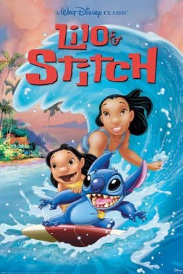 Lilo and Stitch Wave Surf Animated Movie Poster 61x91.5cm large NEW