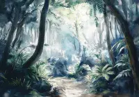 Summer Forest bedroom Photo Wallpaper | Buy it online from UK shop