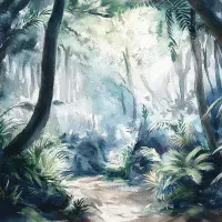 Summer Forest bedroom Photo Wallpaper | Buy it online from UK shop