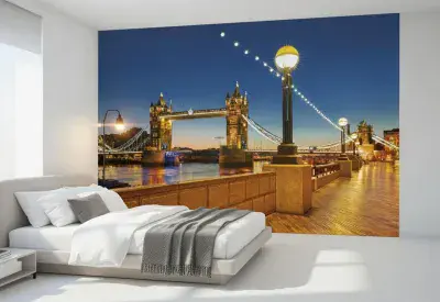 London City Street View Photo Wallpaper