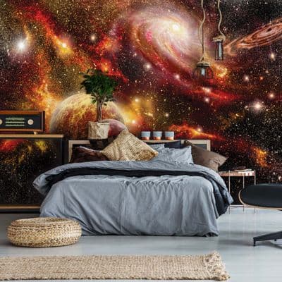 Magic space huge wall wallpaper