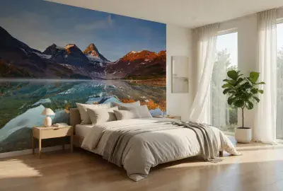 Magog Lake Canada wall mural wallpaper Premium