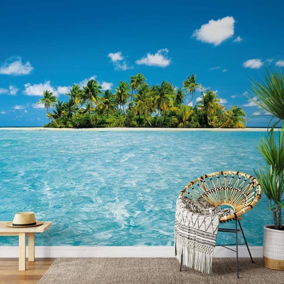 Living room photo wallpapers Island | Shop online