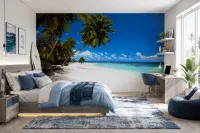 Maldives Beach Scene wall mural photo wallpaper UK shop