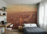 Manhattan View Wall Mural Wallpaper | New York City Skyline