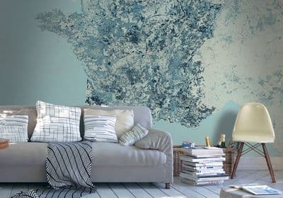 Map of France Paper Photo Wallpaper 366x254cm