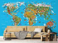 Children Map Premium wall murals | Buy it now
