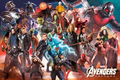 Marvel Avengers Characters 61x91,5cm Movie Poster