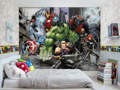 Marvel Avengers Characters Premium wallpaper mural 