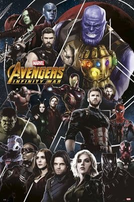 Marvel Avengers Infinity War 61x91,5cm Movie Poster