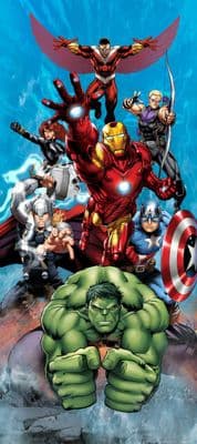 Marvel Avengers mural wallpaper 90x202cm