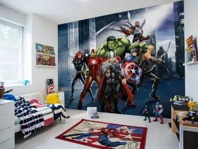 Marvel Avengers Team Premium wallpaper mural