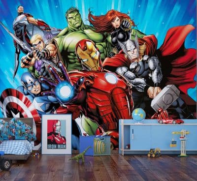 Marvel Avengers Team Premium wallpaper mural 