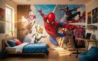 Marvel Spider Man Kids bedroom wallpaper - wall mural 400 x 250 cm | Shop online