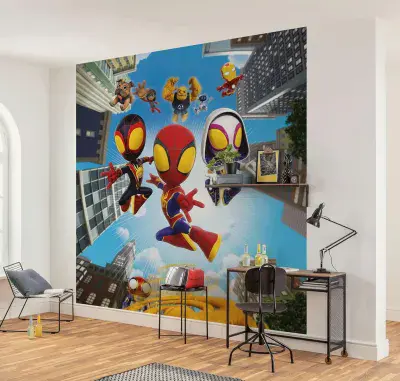 Marvel Spidey and His Amazing Friends Photo Wallpaper 250 x 250 cm Web