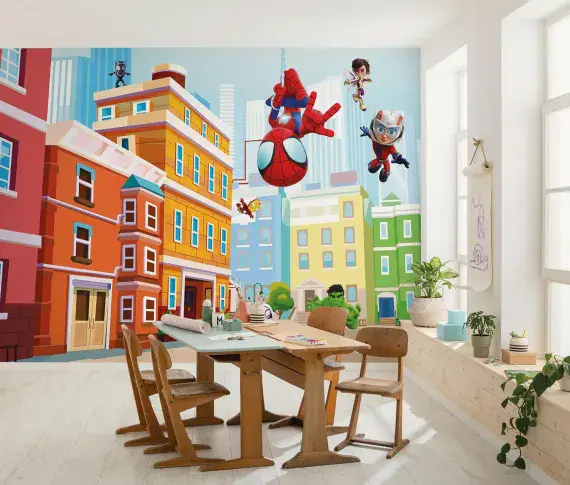 Marvel Spidey Kids bedroom wallpaper - wall mural 400 x 250 cm | Shop online