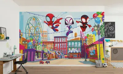 Marvel Spidey Kids Bedroom Photo Wallpaper 400x250 cm Friends