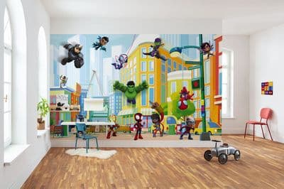 Marvel Spidey with Friends Non-woven wallpaper 400 x 250 cm