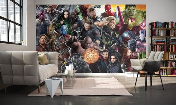 Marvel Avengers  400 x 250 cm home wallpaper mural | Shop online