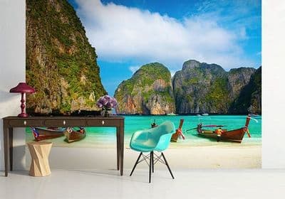 Maya bay thailand wall mural