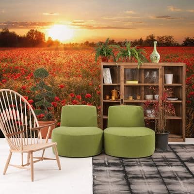 Meadow full of flowers wall mural wallpaper 260 x 384cm