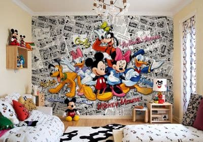 Mickey Mouse Comics Paper wallpaper mural  360x254cm