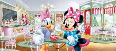Minnie Mouse & Daisy mural wallpaper 202x90cm