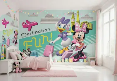 Minnie Mouse Girl's Bedroom Disney Photo Wallpaper