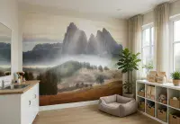 Photo wallpapers Misty Mountains | Shop online