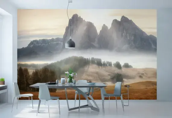 Photo wallpapers Misty Mountains | Shop online