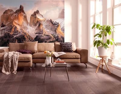 Mountains View Photo Wallpaper 254x184 cm