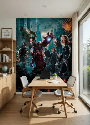 Mural Wallpaper Avengers Movie Poster