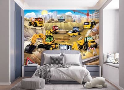 My First JCB wallpaper wall mural