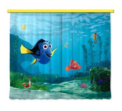 Nemo Pair of ready made CURTAINS 180x160cm Disney