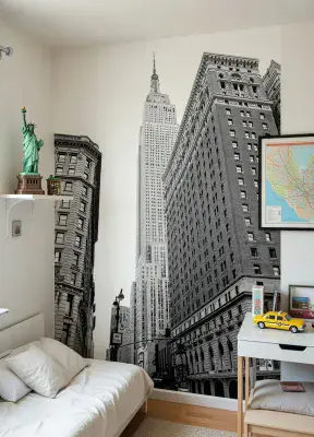 New York City Black and White Photo Wallpaper
