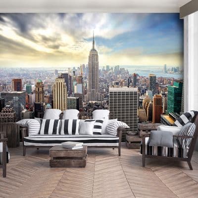 New York City skyline non-woven wallpaper