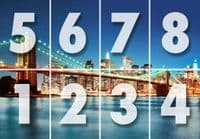 New York Eiffel Tower View Wall Mural – Non-Woven Wallpaper NYC Decor